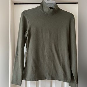 Express Olive Mockneck